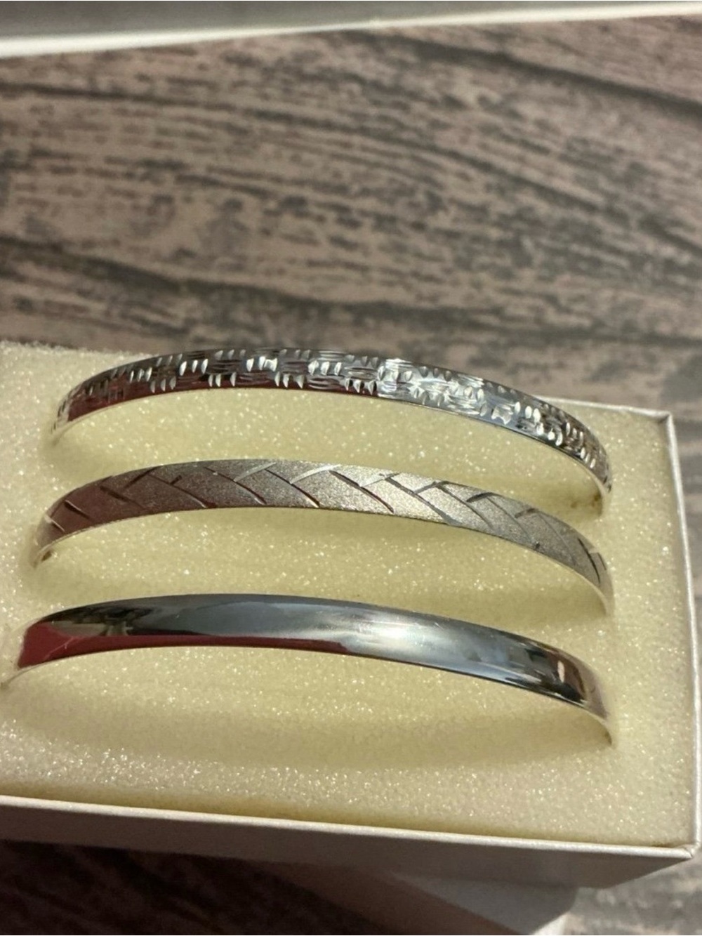 Sterling Silver Bangle Set - Picture 2 of 10